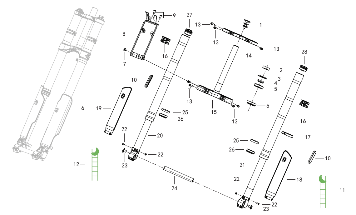 F02 FORK ASSY.