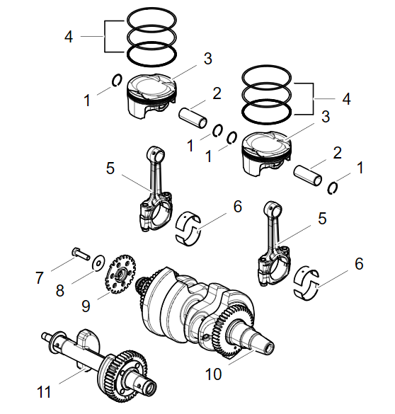 E06 PISTON,CONNECTING ROD & CRANKSHAFT ASSY
