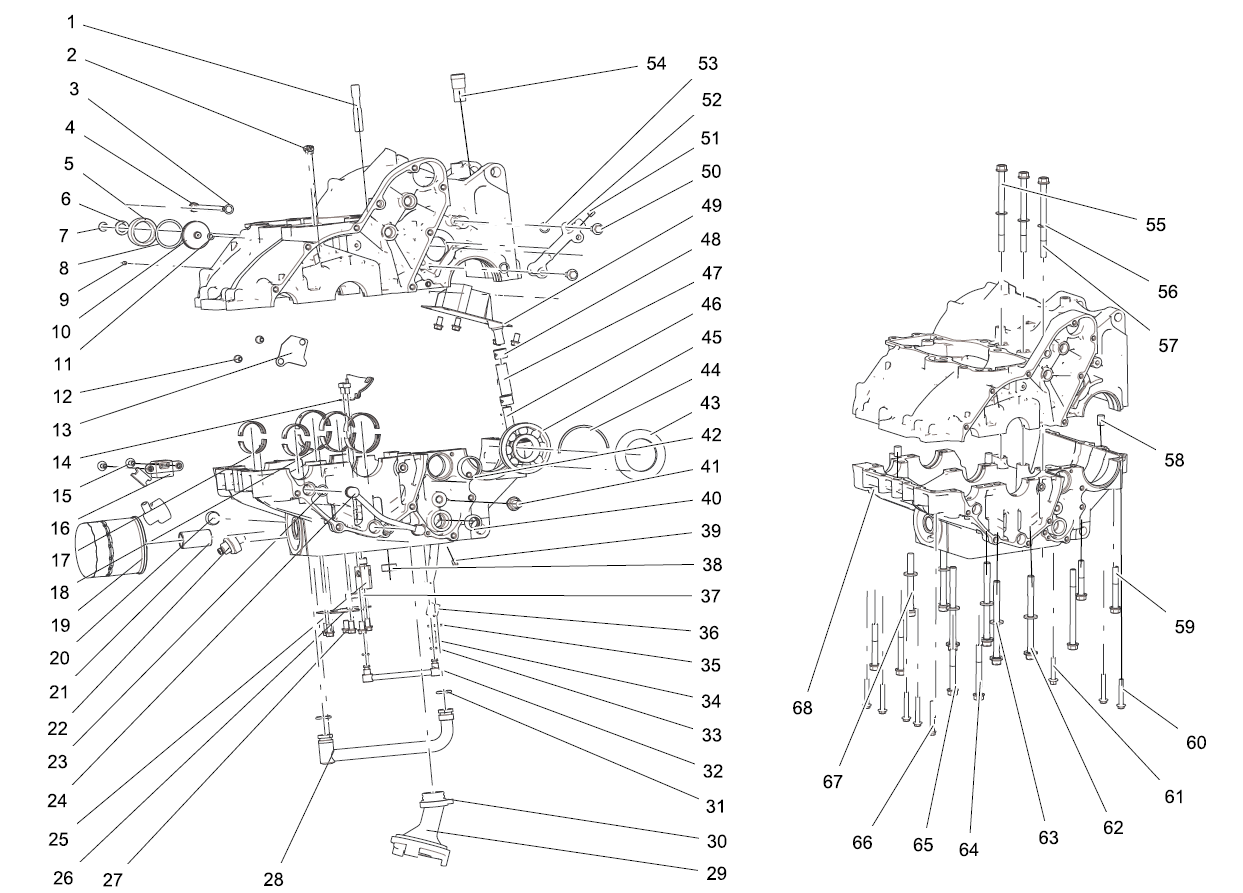 E07 CRANKCASE ASSY