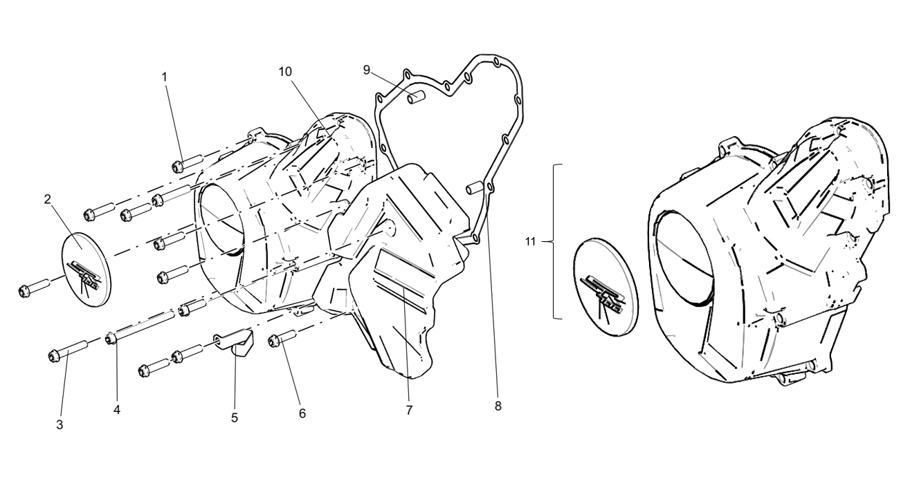 E13 LEFT COVER ASSY