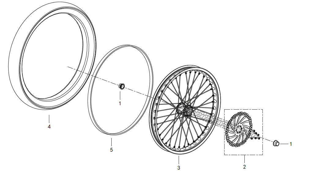 F03 FRONT WHEEL ASSY.