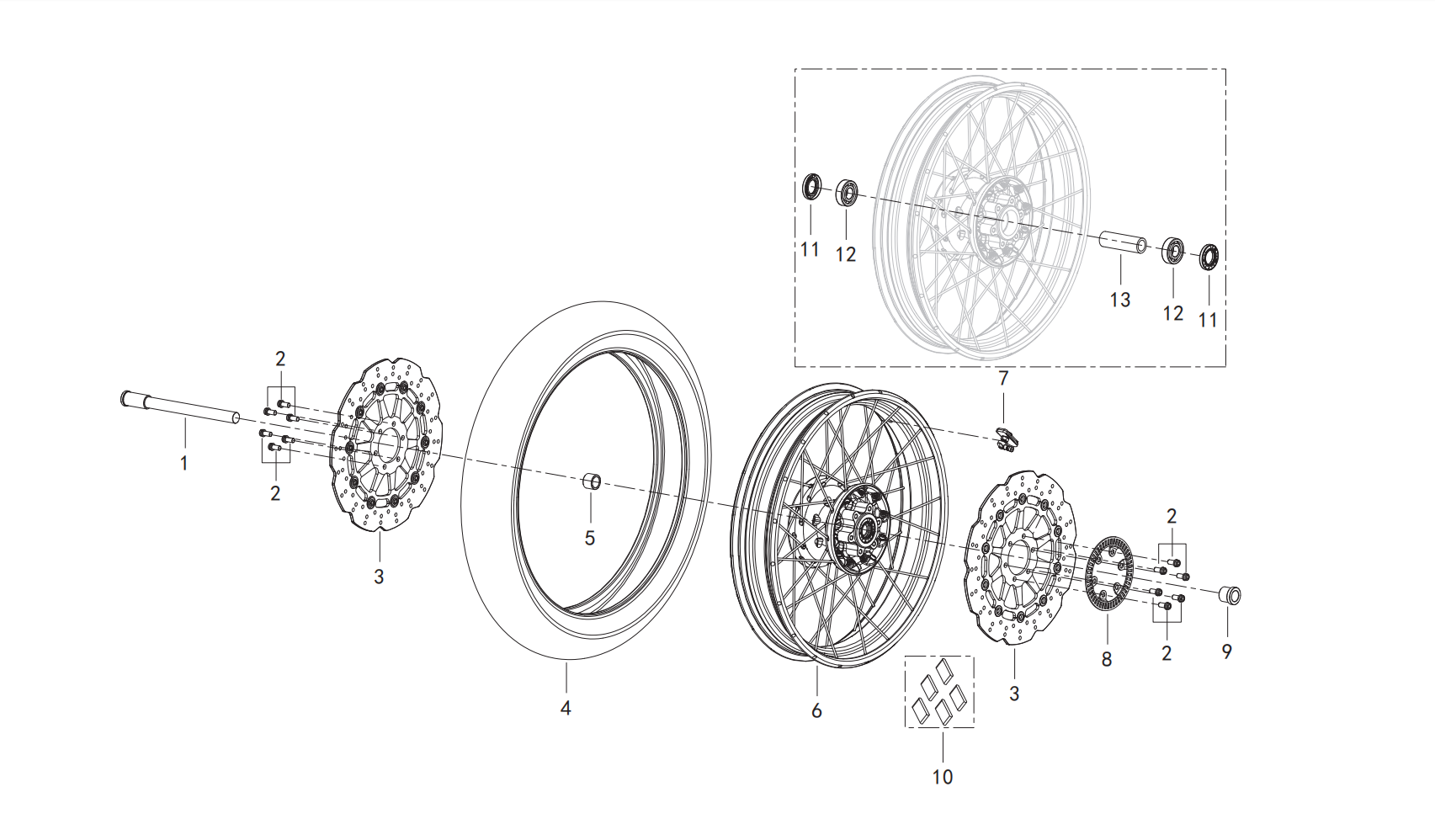 F03A FRONT WHEEL ASSY.
