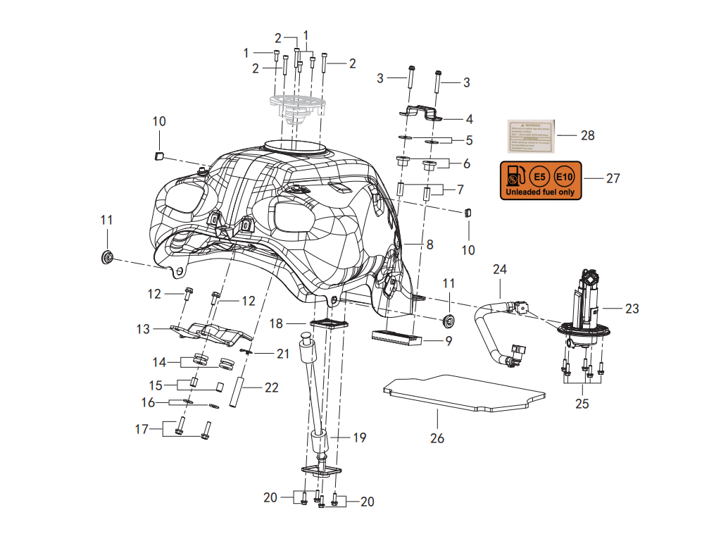 F07 FUEL TANK ASSY.