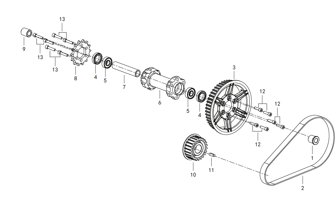 F04 REDUCTION SHAFT ASSY.