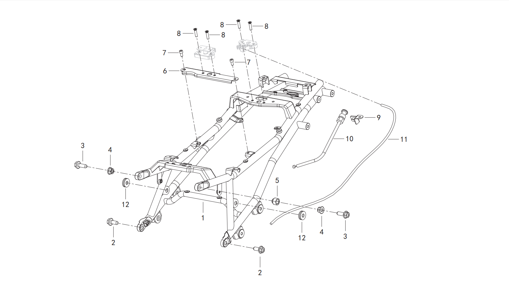 F11 REAR FRAME ASSY.