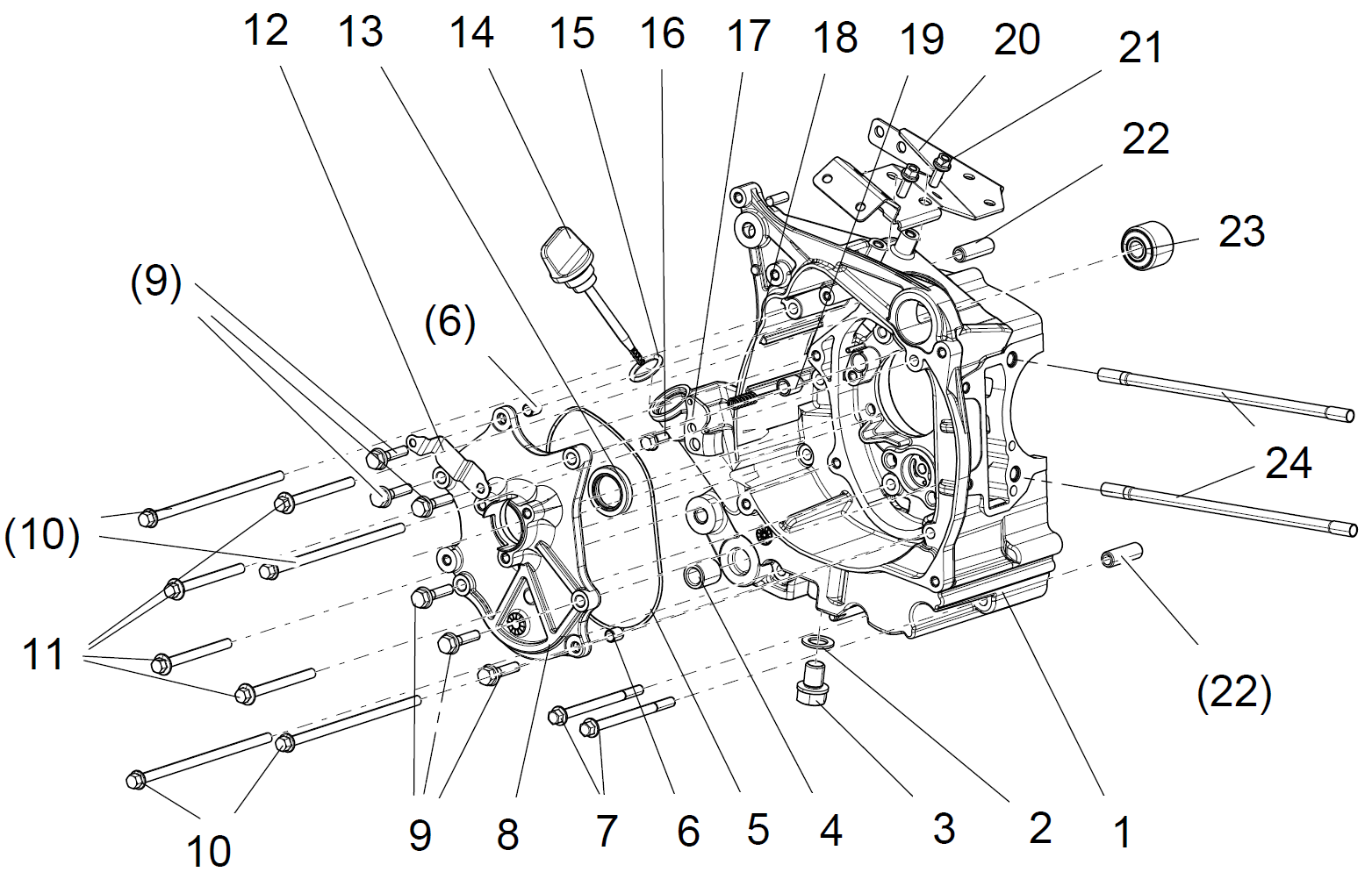 E07 CRANKCASE ASSY