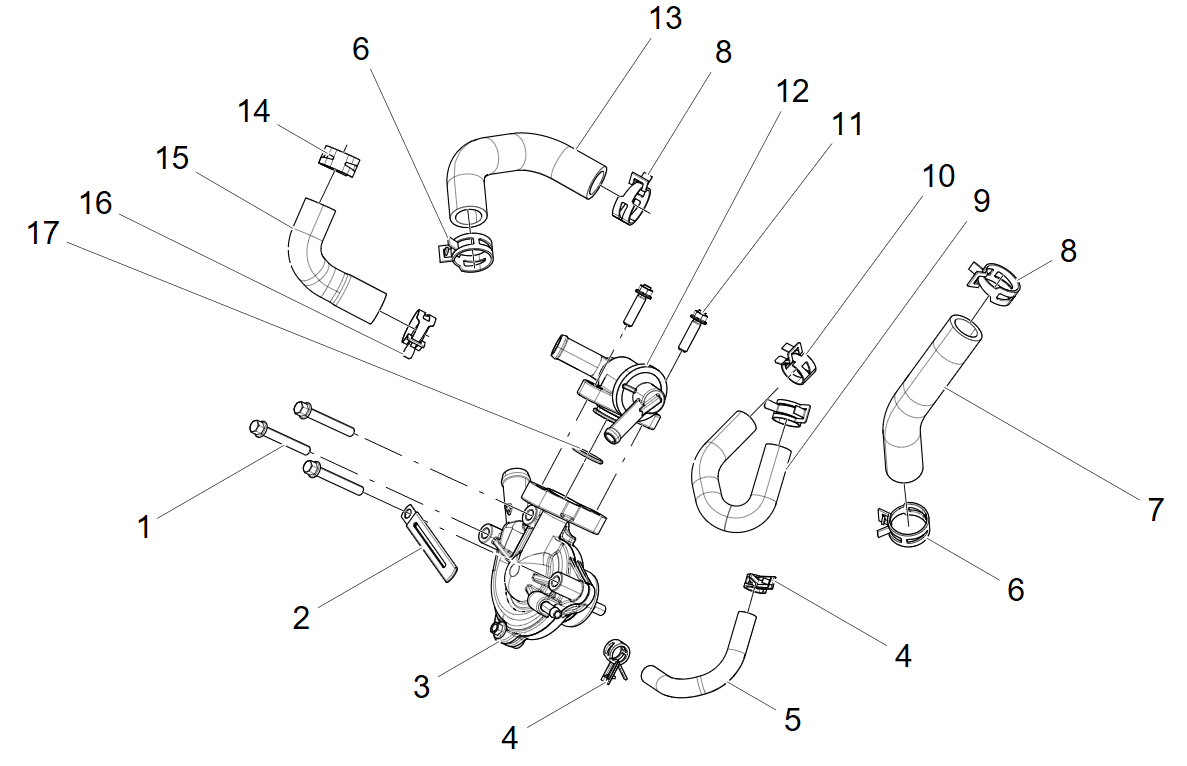 E15 WATER PUMP SUB-ASSY