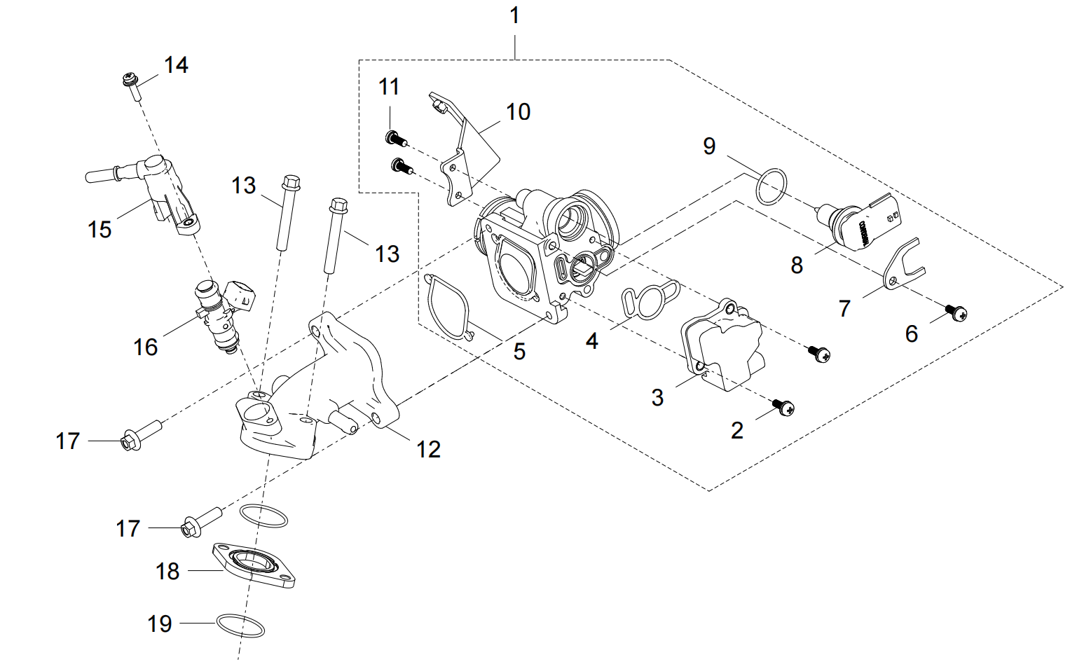 E16 THROTTLE VALVE SUB-ASSEMBLY