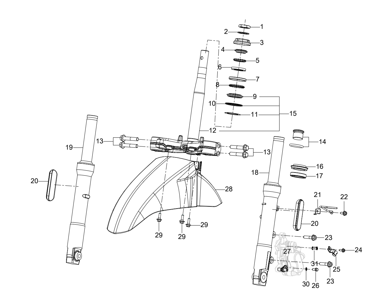 F02 FORK ASSY.