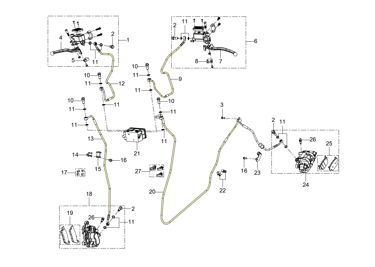 F04 (ABS) FRONT DISK BRAKE ASSY.