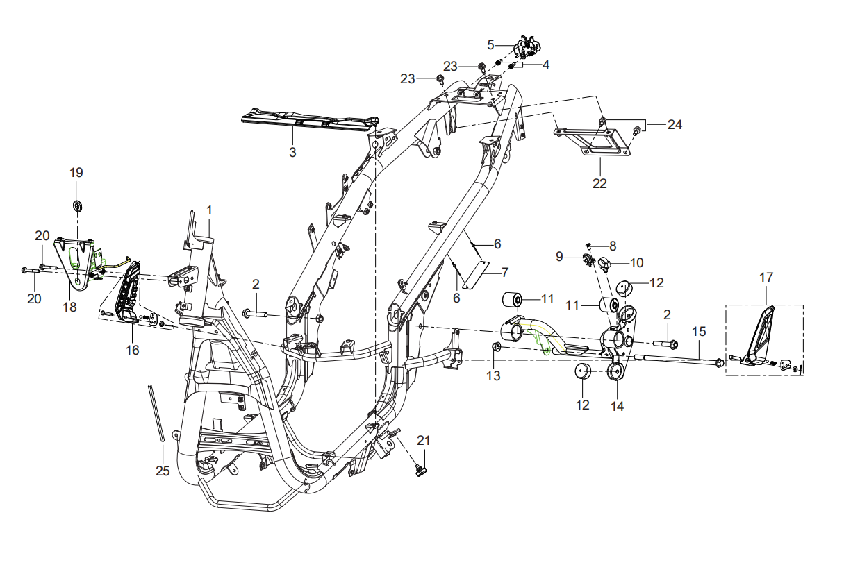 F10 FRAME BODY ASSY.