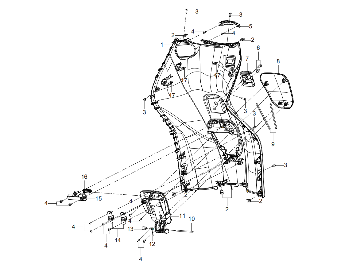 F14 FOOT PROTECTIVE SHIELD ASSY.