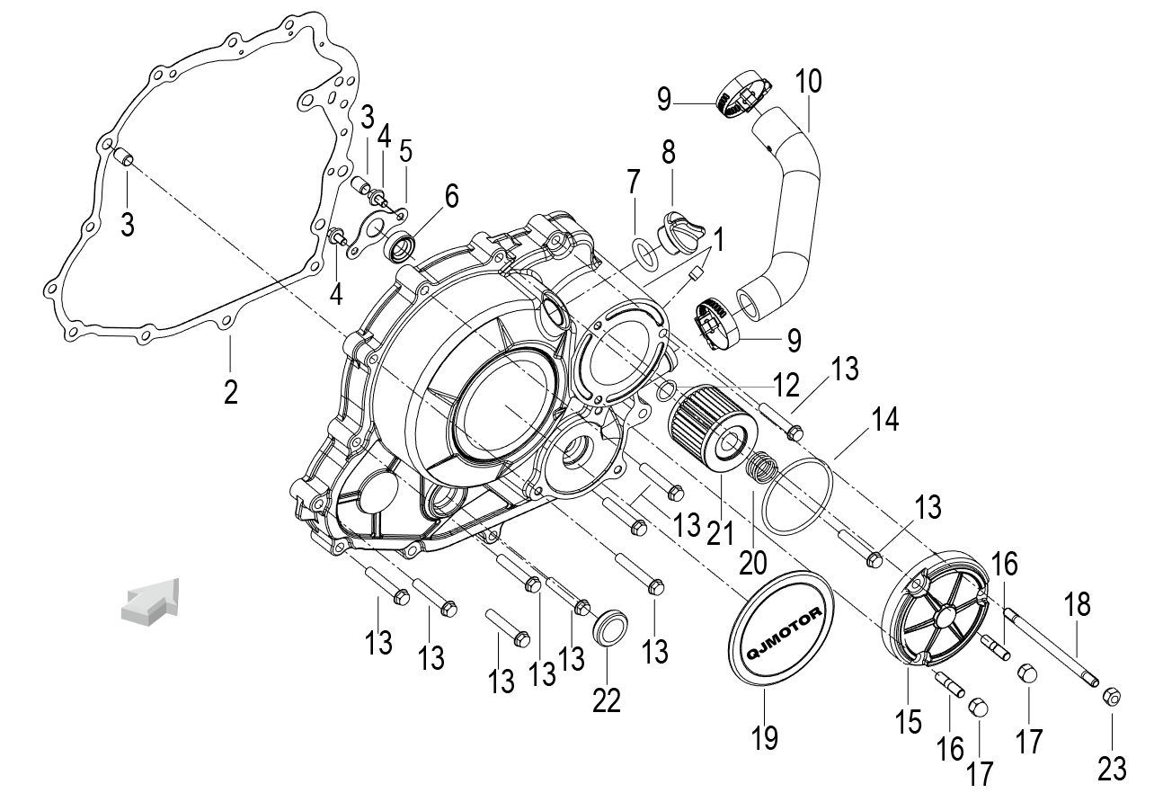E10 RIGHT COVER ASSY