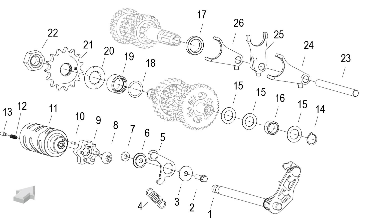E14 CLUTCH ASSY