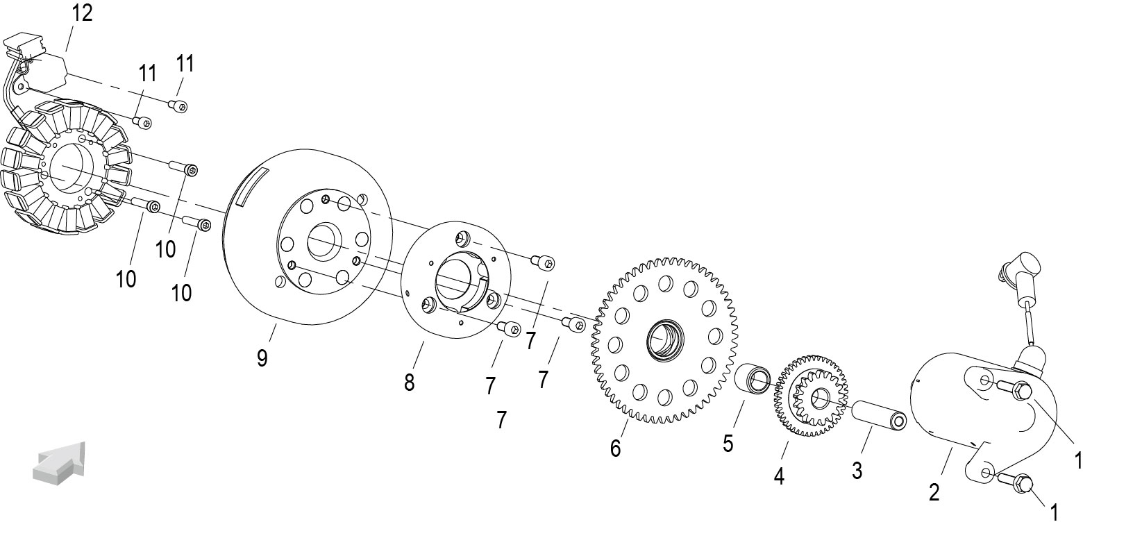 E17 ELECTRIC STARTER ASSY