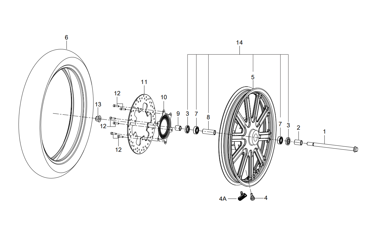 F03 FRONT WHEEL ASSY.