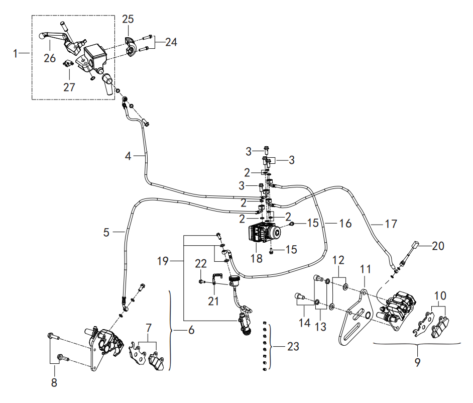 F04 DISK BRAKE ASSY.