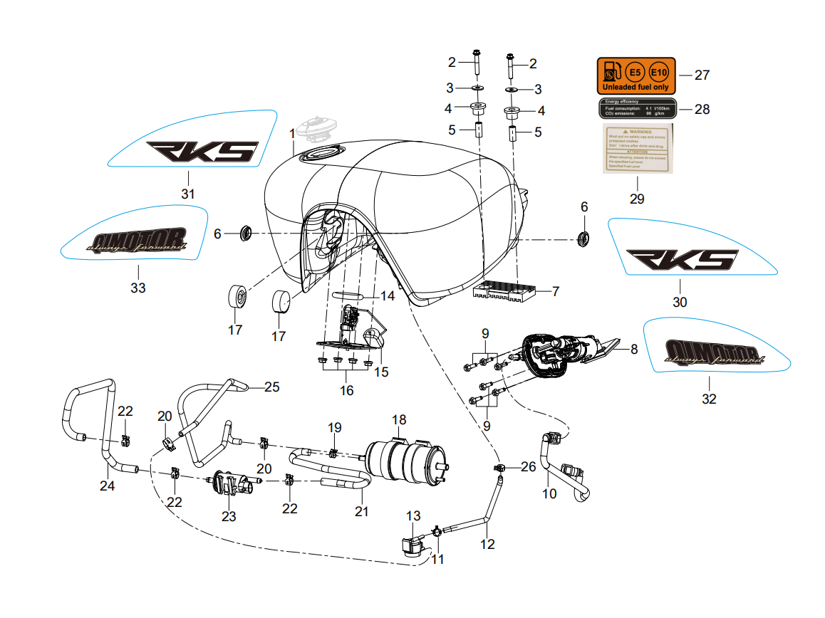 F07 FUEL TANK ASSY.