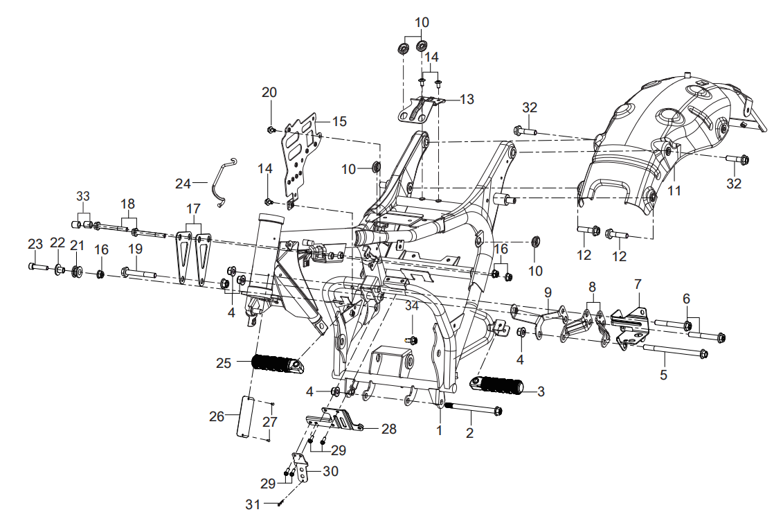 F11 I FRAME BODY ASSY.