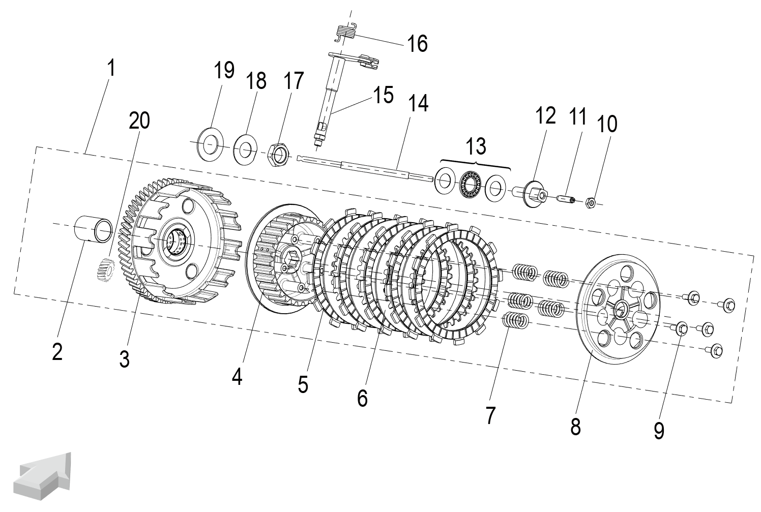E13 CLUTCH ASSY