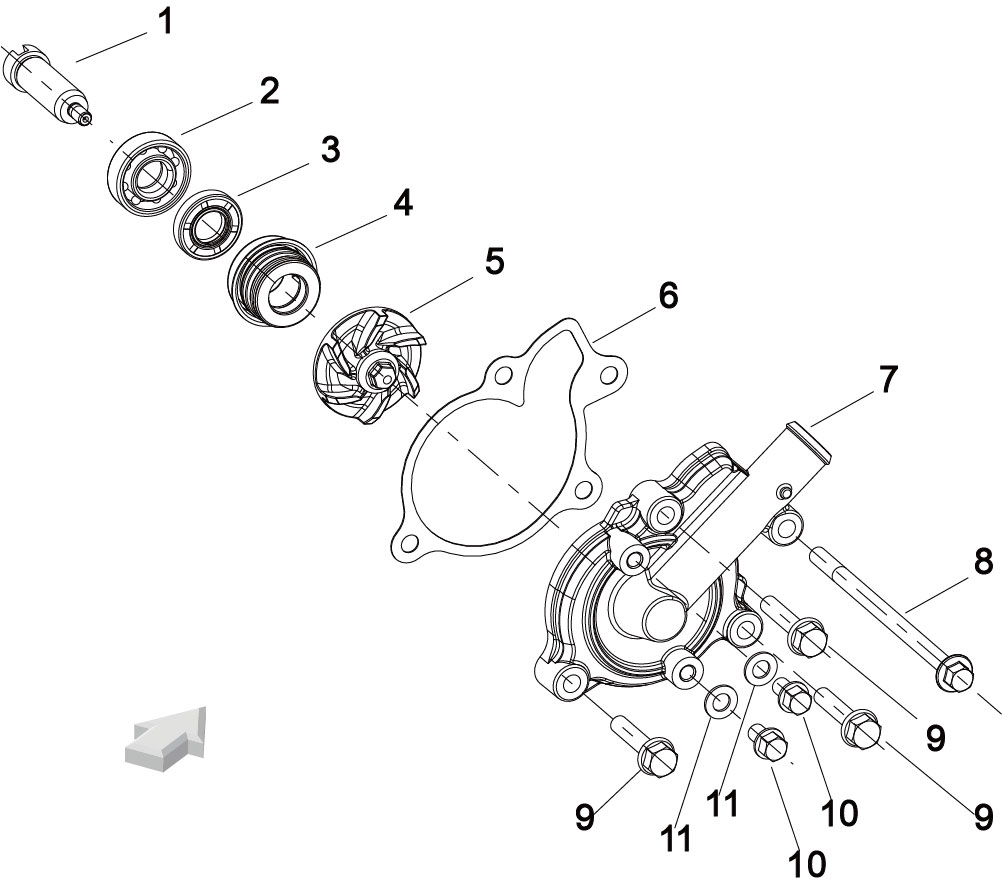 E18 WATER PUMP ASSY
