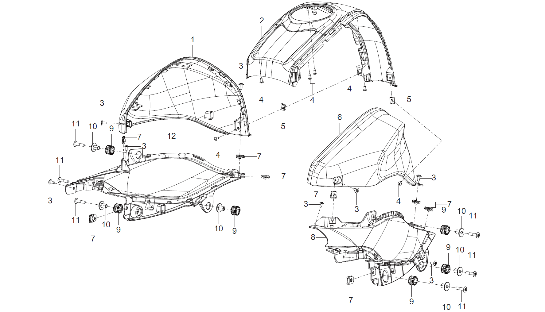 F21 FUEL TANK SHIELD ASSY.
