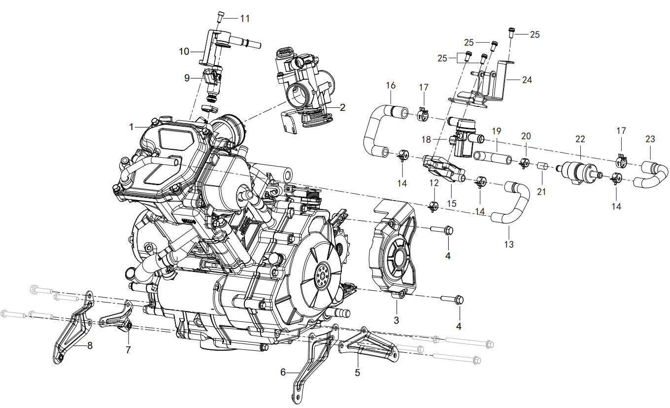 F27 ENGINE ATTACHMENT ASSY.