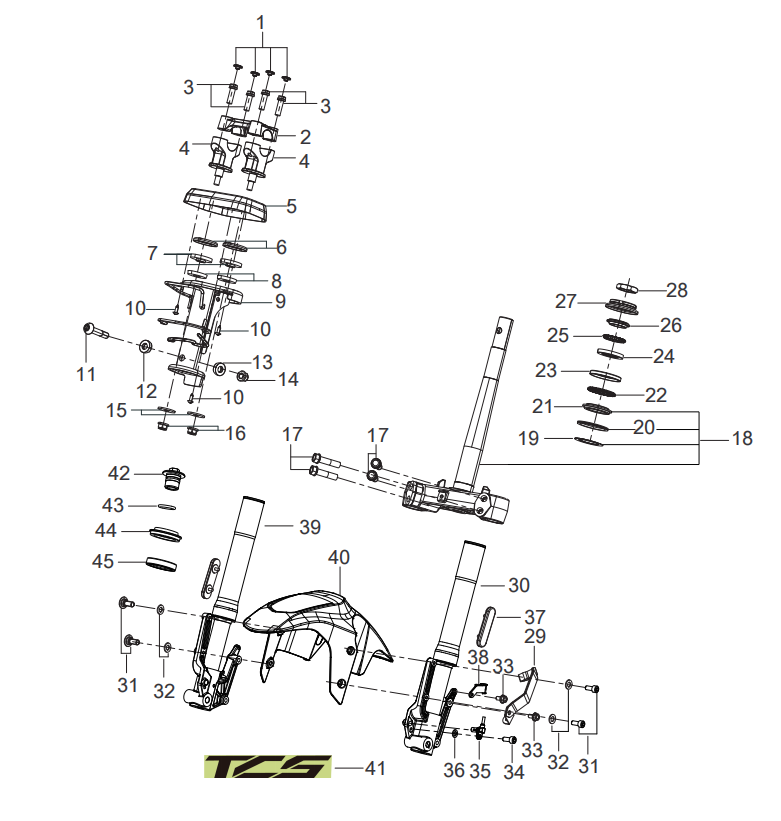 F02A FORK ASSY.