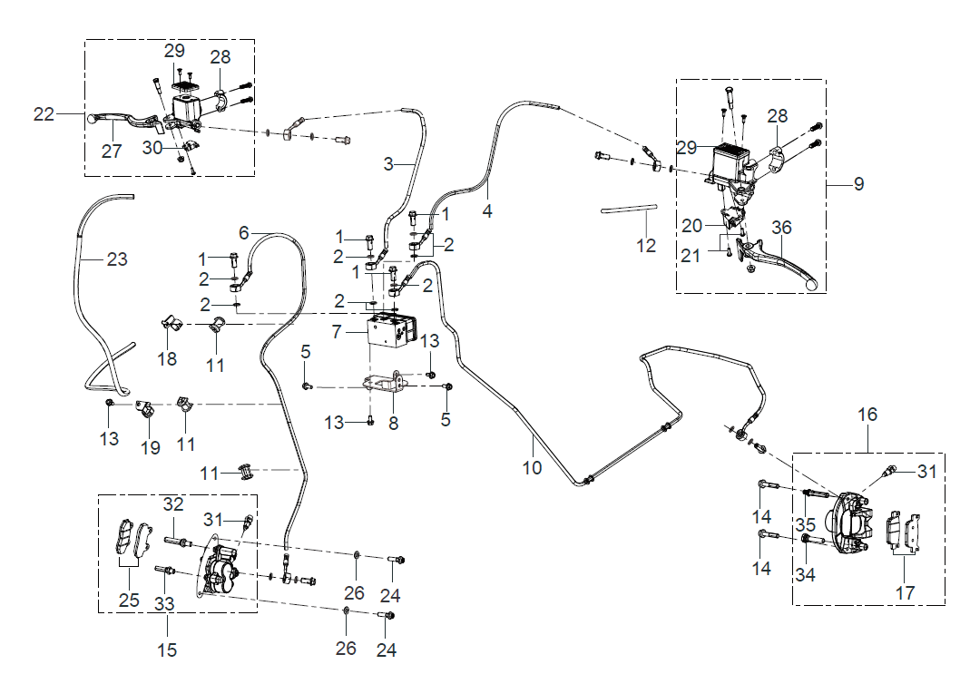 F04 FRONT DISK BRAKE ASSY.