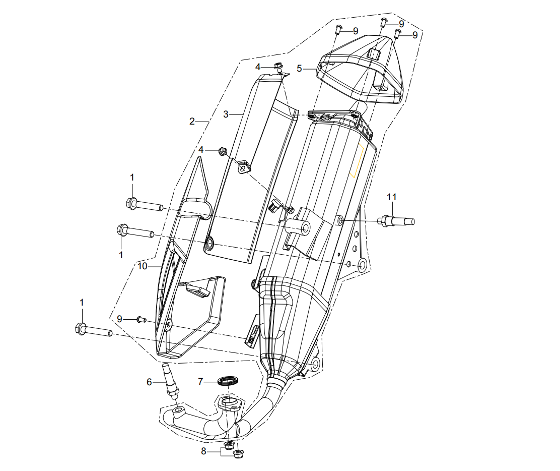 F05 MUFFLER ASSY.