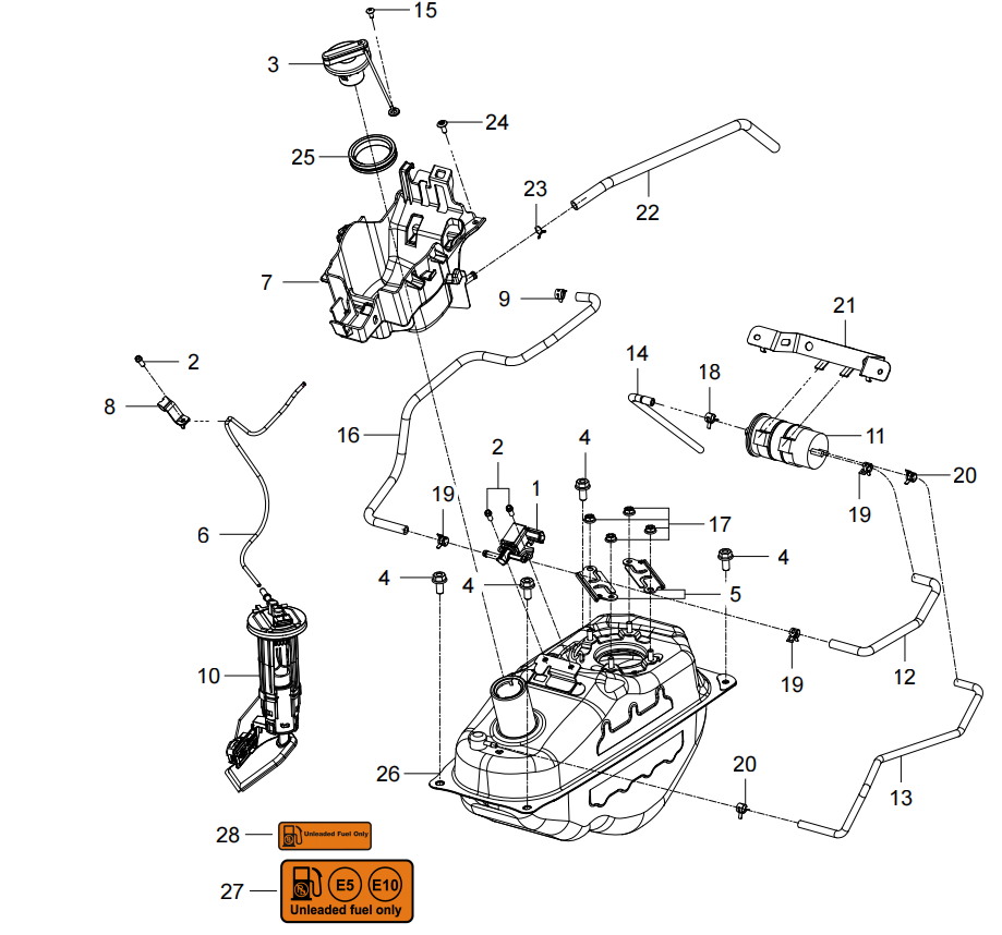 F07 FUEL TANK ASSY.