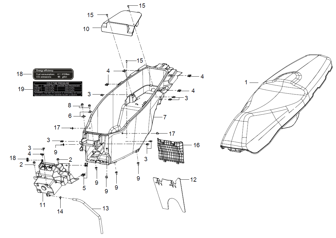 F08 SEAT ASSY.