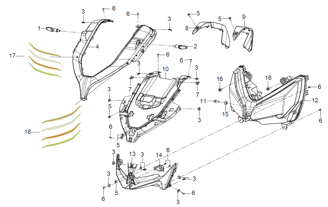 F16 1 FRONT COVER ASSY.