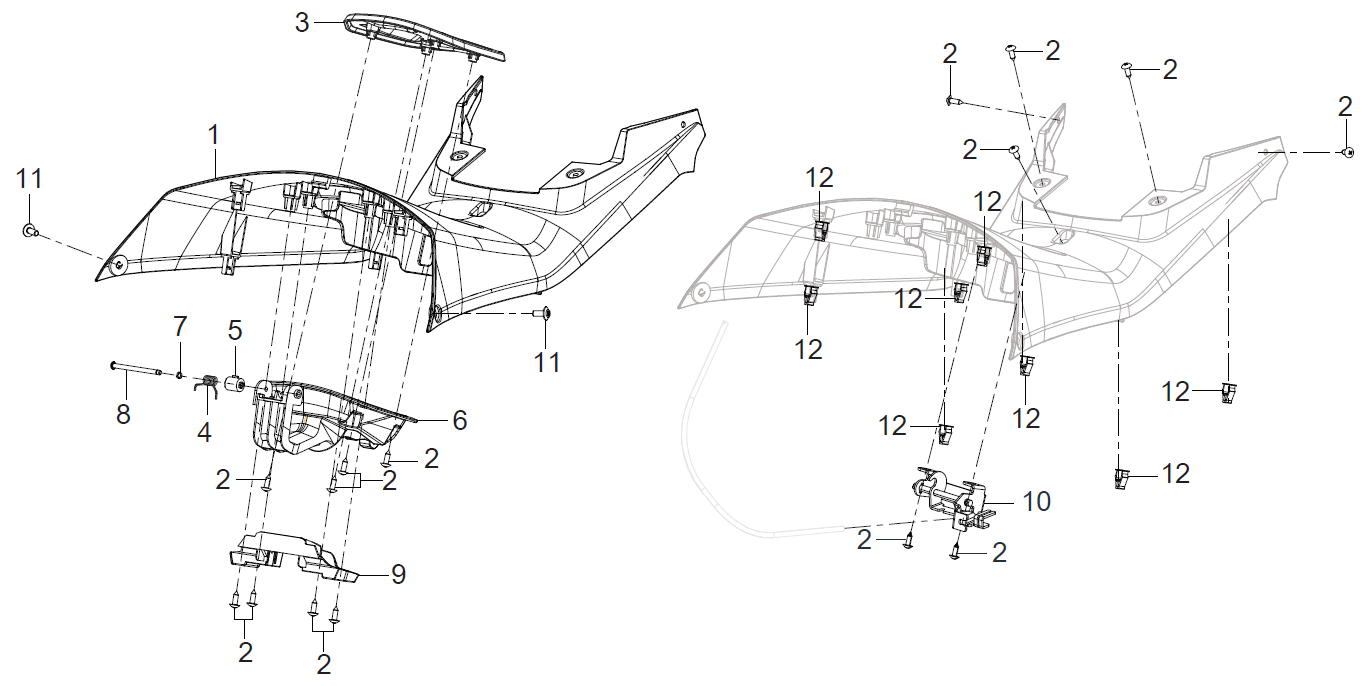 F20 FOOT GUARD PLATE ASSY.