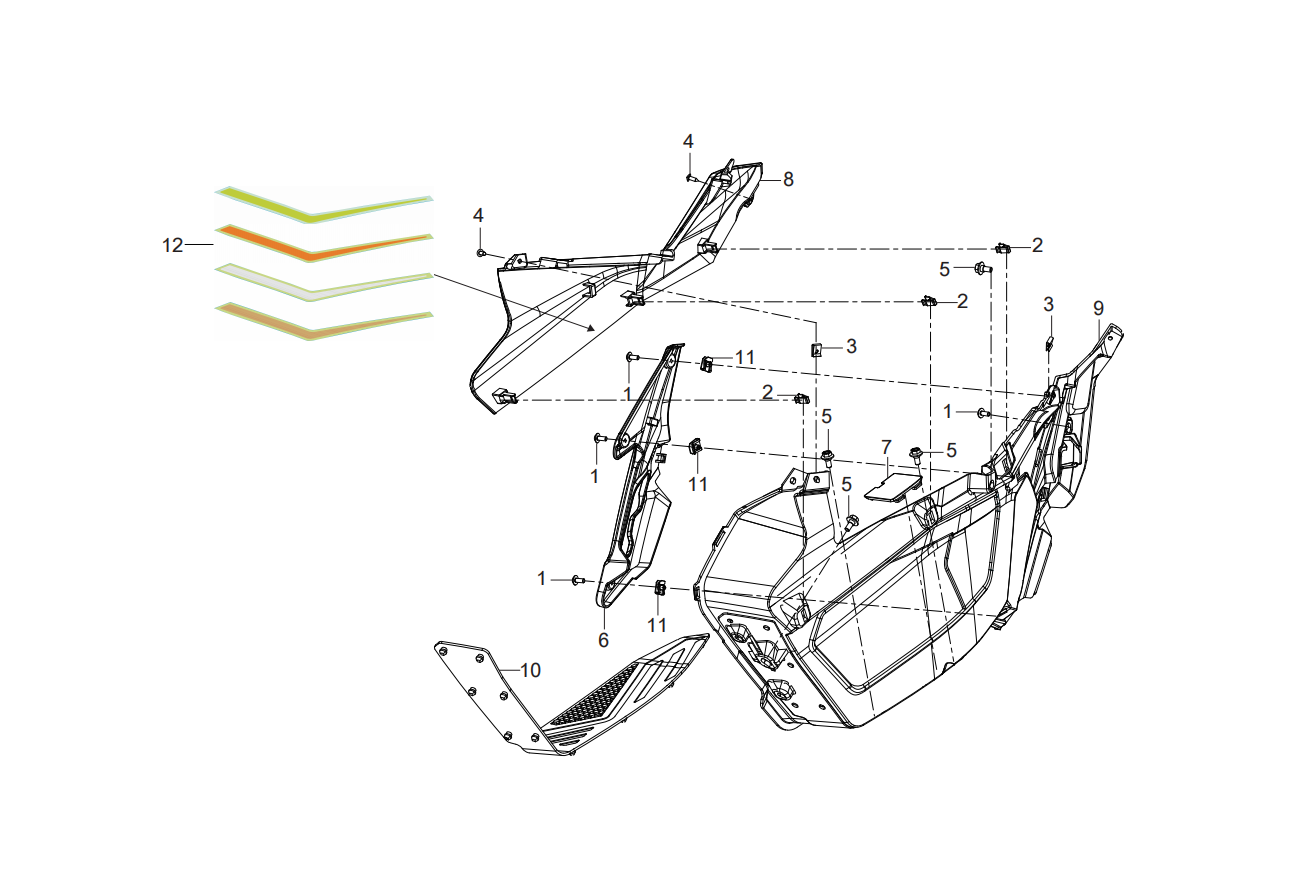 F22 RIGHT GUARD PLATE ASSY.