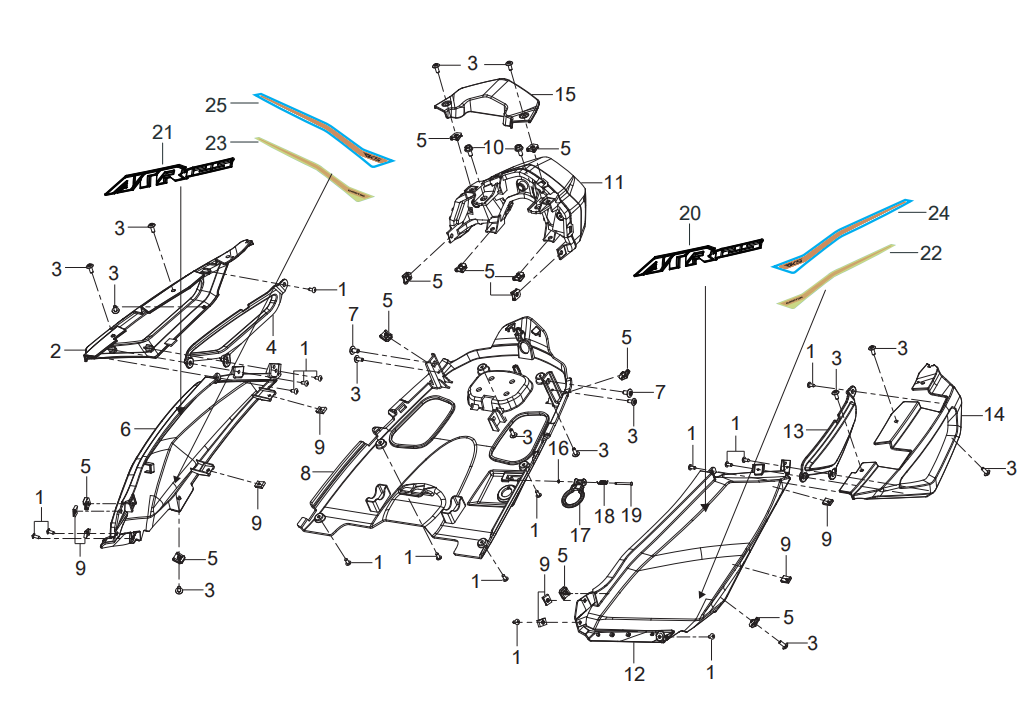 F24 TAIL COVER ASSY.
