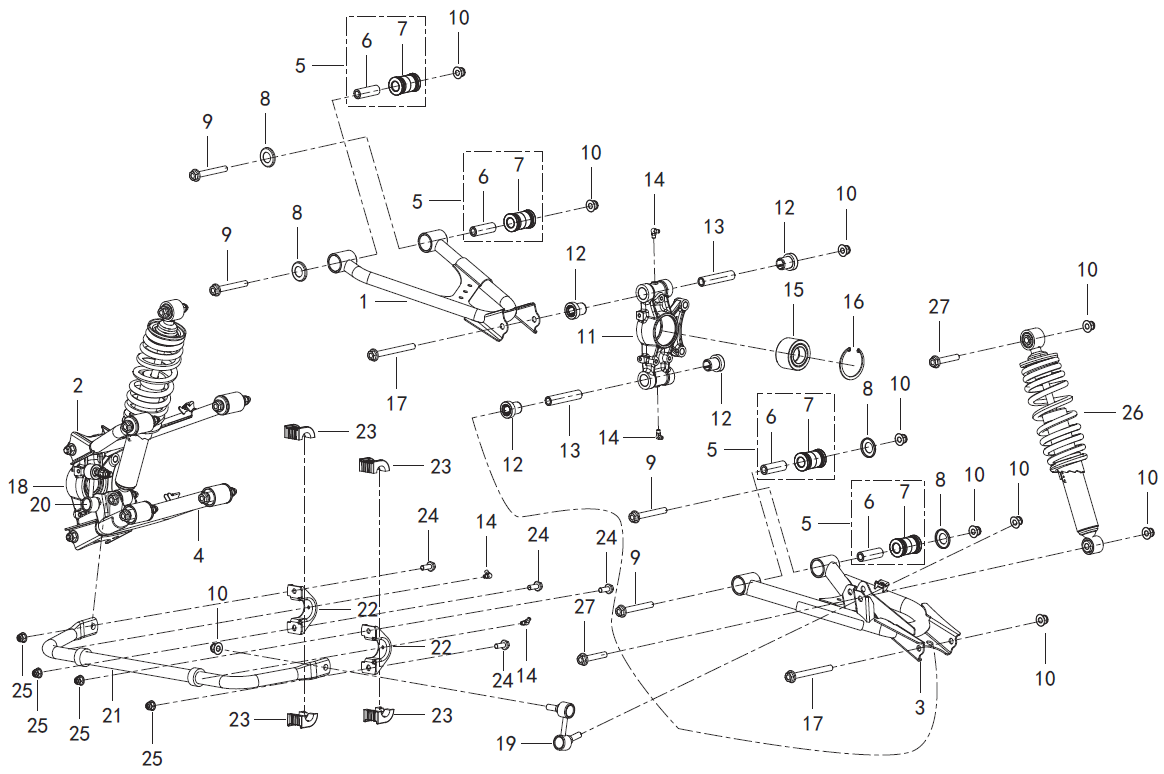 F05 AFTER SUSPENSION SYSTEM .
