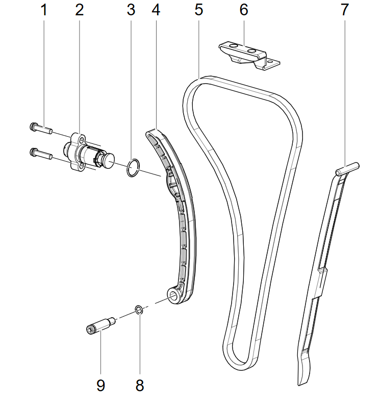 E05 TIMING CHAIN & TENSIONER ASSY