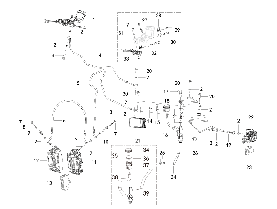 F04 FRONT DISK BRAKE ASSY.