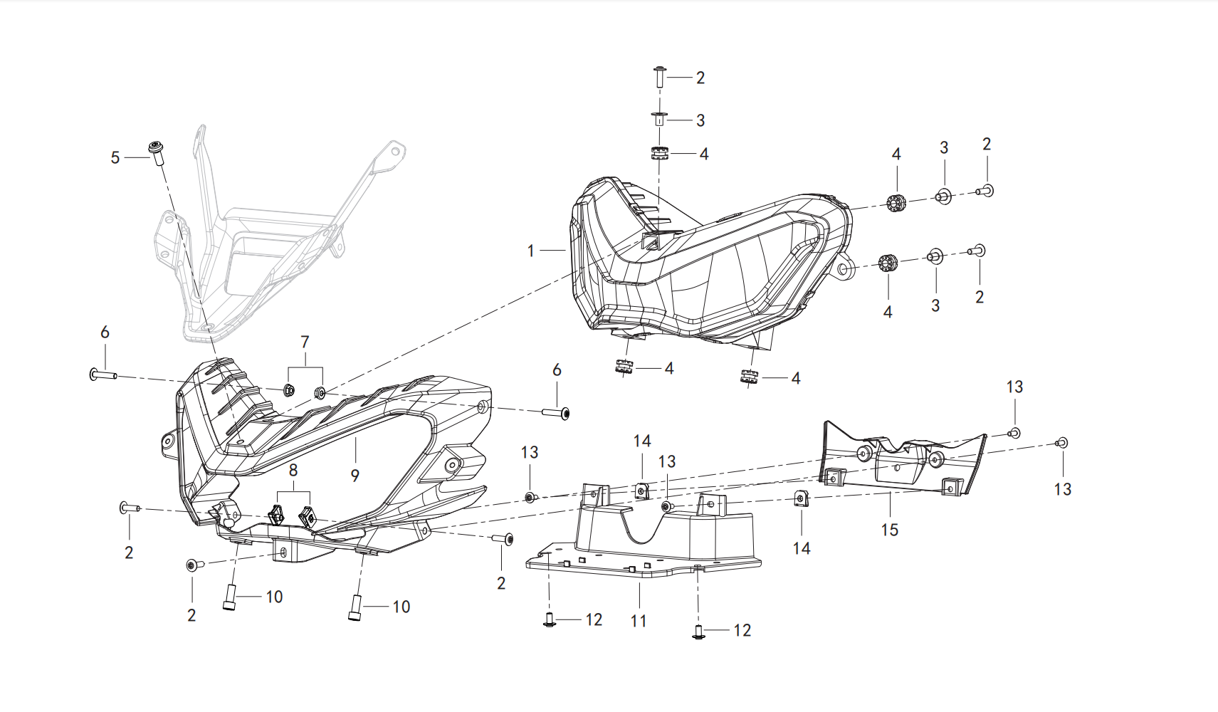 F16 HEADLAMP ASSY.