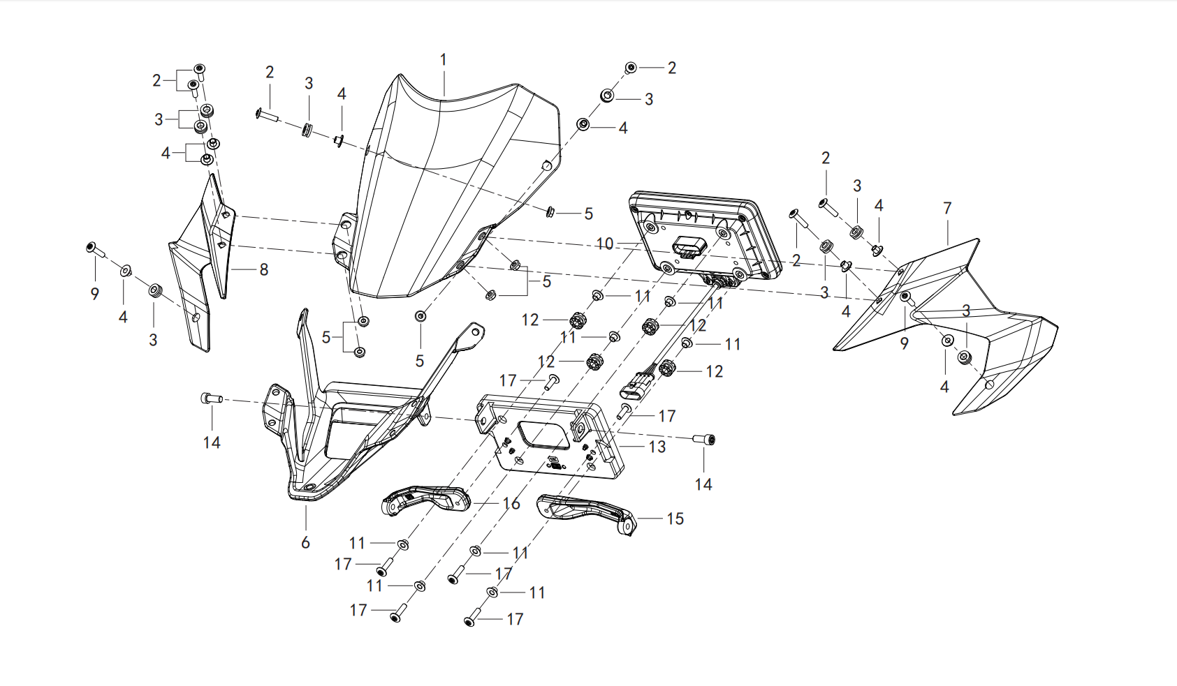 F17 SPEEDOMETER ASSY.