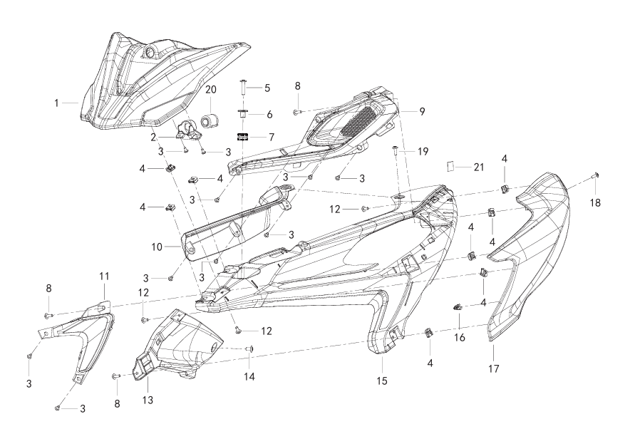 F19 Ⅰ FRONT COVER ASSY.