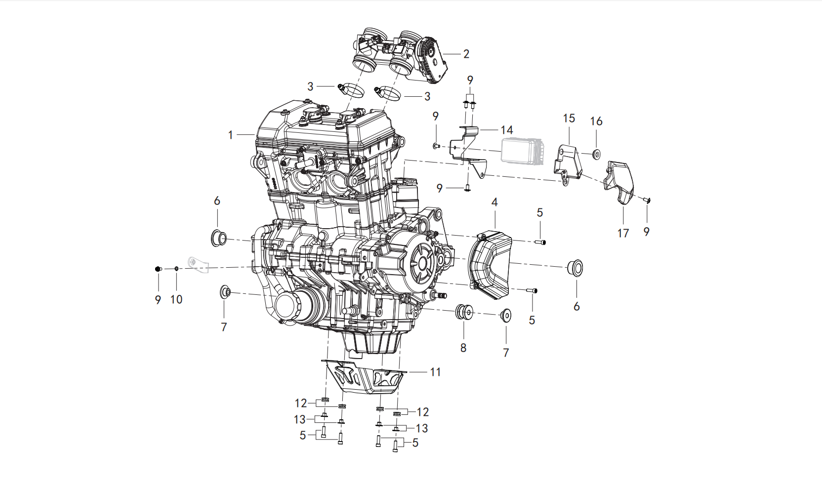 F27 ENGINE ATTACHMENT ASSY.