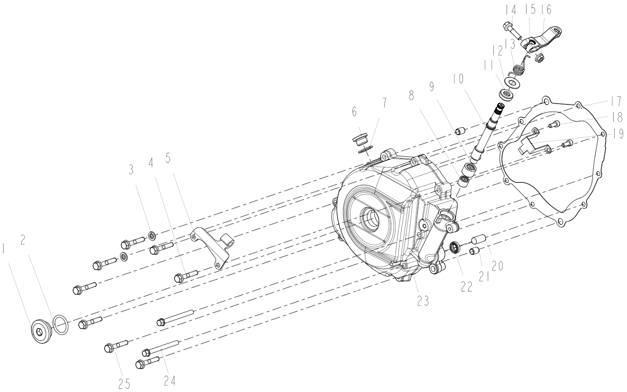 E13 LEFT COVER ASSY
