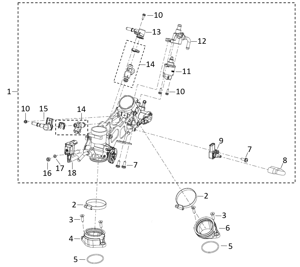 E17 THROTTLE BODY ASSY