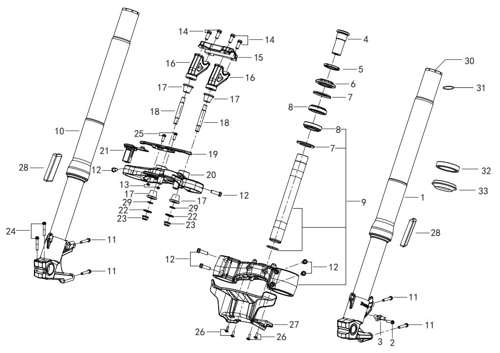 F02 FORK ASSY.
