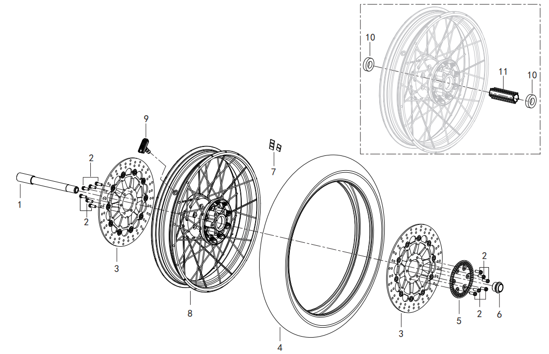 F03 FRONT WHEEL ASSY.
