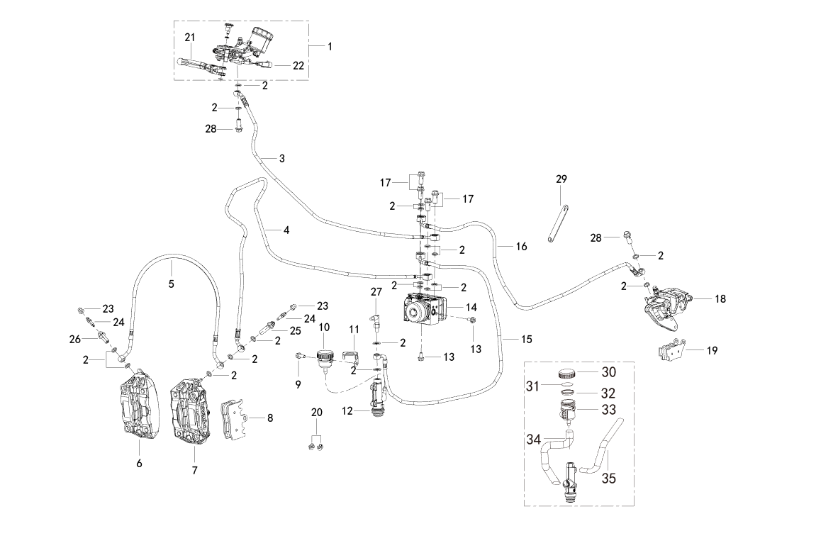 F04 FRONT DISK BRAKE ASSY.