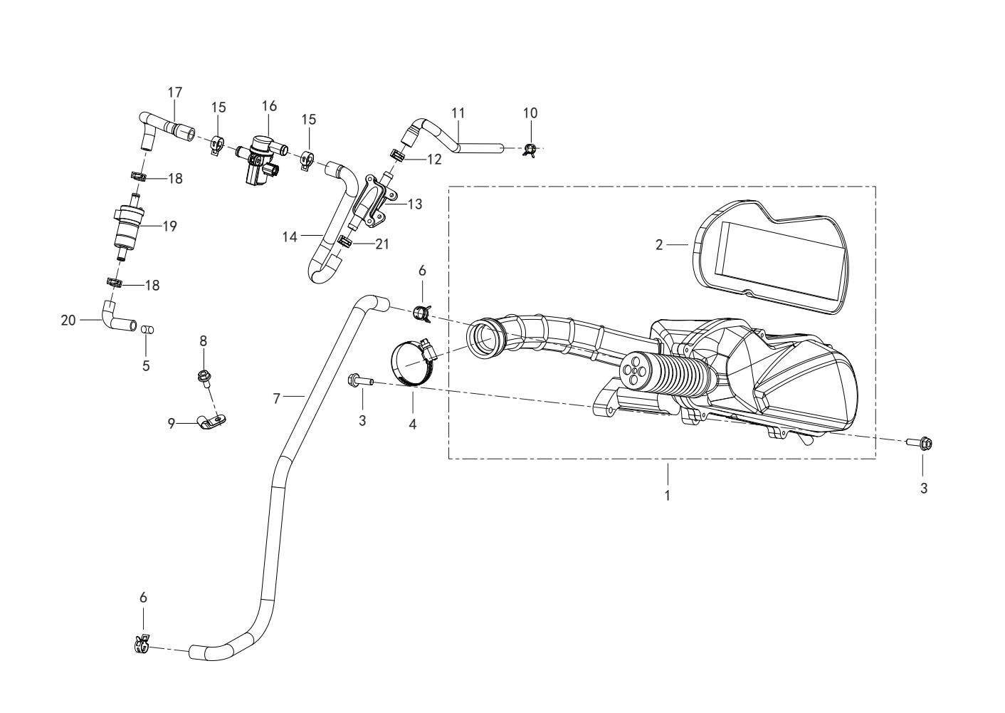 F06 AIR CLEANER ASSY.
