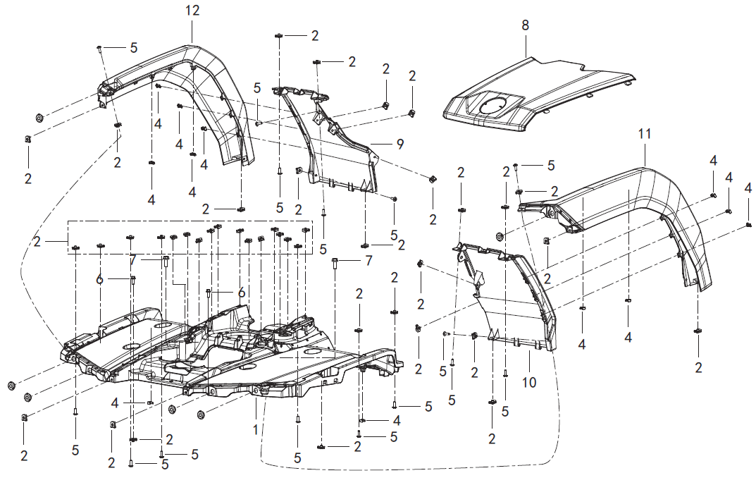 F26 FRONT HOOD ASSY